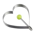 thumbnail image 1 of Stainless Steel Egg Ring, Heart Shape Fried Egg Mold, Round Egg Cooker Breakfast, Poached Egg Maker 4 Inch, 1 of 5