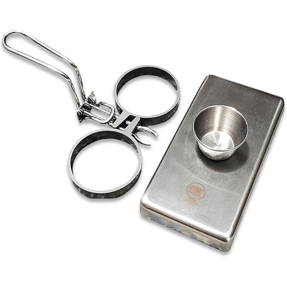 Stainless Steel Egg Rings - Commercial-Grade, Even Cooking, Heat-Resistant Handle, Ideal for Frying Eggs - Durable & Trusted by Professional Chefs Worldwide (2 Ring Set)