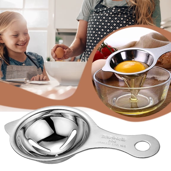 Stainless Steel Egg Seperator Divider Egg White Yolk Sifting Holder Tools Kitchen Accessory Pig Stuff for Women Kitchen Aid Handheld Mixer Handheld Mixers Kitchen Kitchen Stuff for Men Kitchen Aid