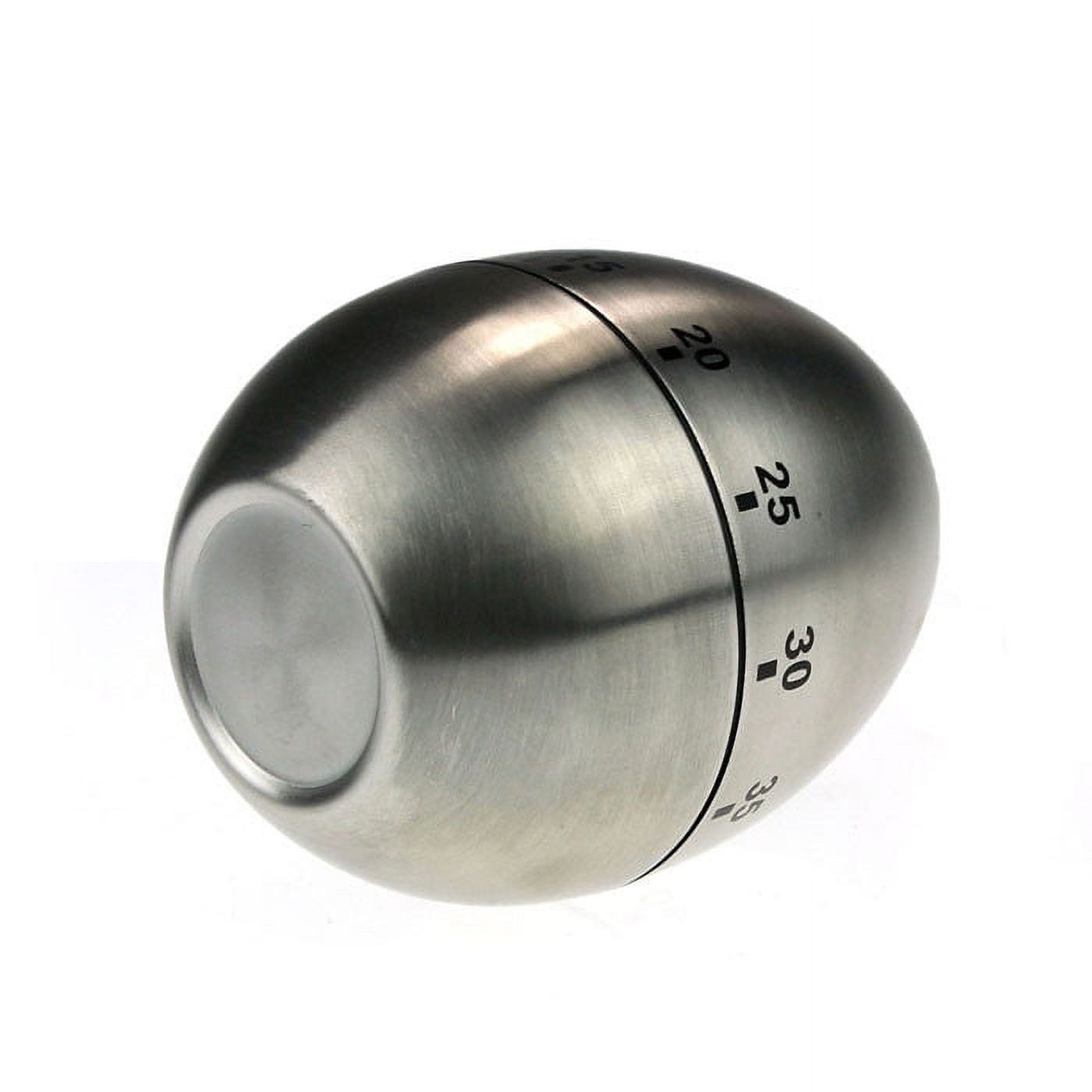 Stainless Steel Egg Shaped Kitchen Timer 60 Minute Alarm Digital Timer