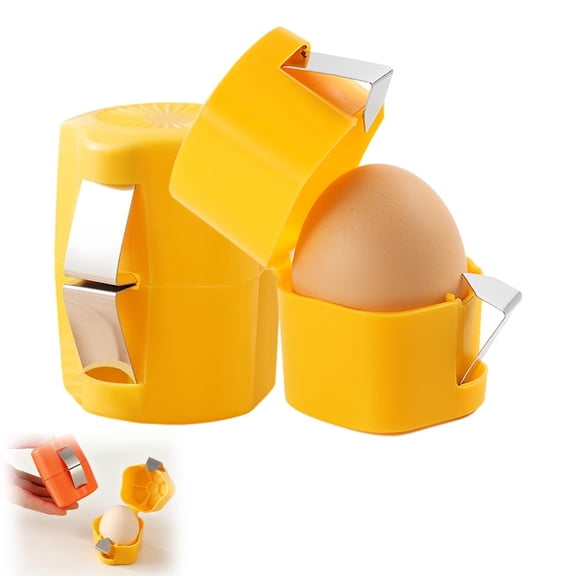 Stainless Steel Egg Shell Opener,2026 NewMultifunctional Egg Cracker, Separator and Peeler for Raw and Hard Boiled Eggs,Essential Kitchen Gadget