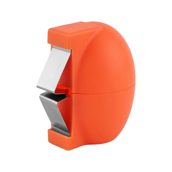 Stainless Steel Egg Shell Opener, Plastic Body, Blades, Handheld Grip, Orange, 1 Pc, Kitchen Helper, Home Kitchen Daily Prep