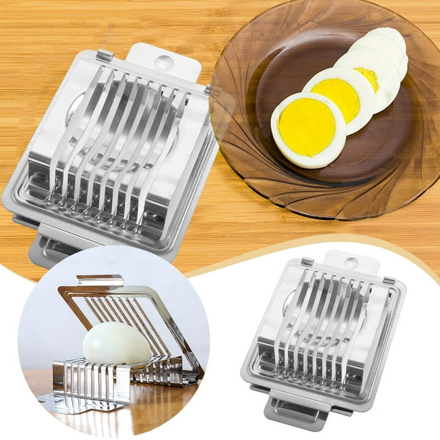 Stainless Steel Egg Slicer Metal Eggs Hard Boiled Tomato Cutter Chopper
