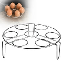Stainless Steel Egg Steamer Rack Large Single Tier 17.5x5.5cm Steaming Rack for Pressure Cooker Pot Rice Cooker Versatile Steamer Basket Insert and Pot Rack Stand