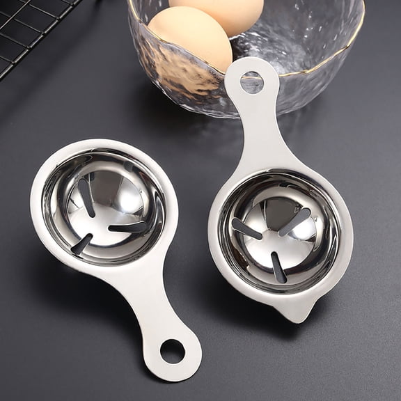 Stainless Steel Egg White Separator for Effortless Cooking and Baking - Durable, Dishwasher Safe Kitchen Tool