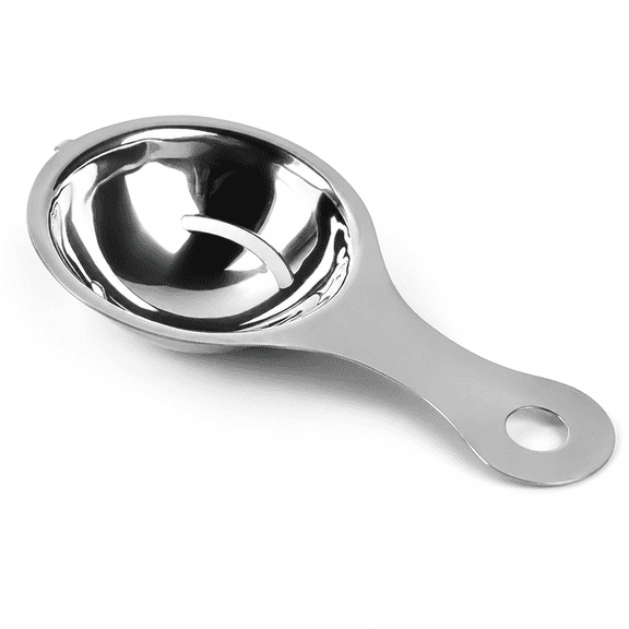 Stainless Steel Egg Yolk Separator Tool with Hook, Egg White Divider for Bowls, Silver Kitchen Gadget