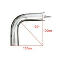 thumbnail image 1 of Stainless Steel Elbow 90 Degree Mand Rel Bend 90 ° Tube Polished Pipe Diy New 25mm, 1 of 9