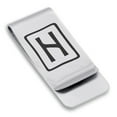 thumbnail image 1 of Stainless Steel Elder Futhark Hagalaz Rune Classic Slim Money Clip Credit Card Holder, 1 of 2