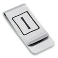thumbnail image 1 of Stainless Steel Elder Futhark Isa Rune Classic Slim Money Clip Credit Card Holder, 1 of 2