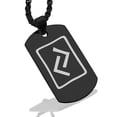 thumbnail image 1 of Stainless Steel Elder Futhark Jera Rune Dog Tag Pendant Necklace, 1 of 3