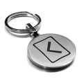 thumbnail image 1 of Stainless Steel Elder Futhark Kenaz Rune Round Medallion Keychain Circle Ring, 1 of 2