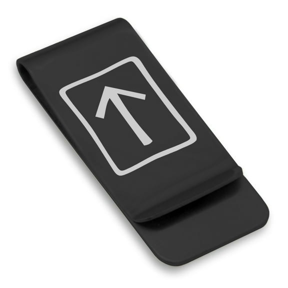 Stainless Steel Elder Futhark Teiwaz Rune Classic Slim Money Clip Credit Card Holder
