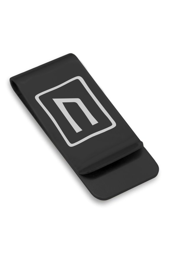 Stainless Steel Elder Futhark Uruz Rune Classic Slim Money Clip Credit Card Holder