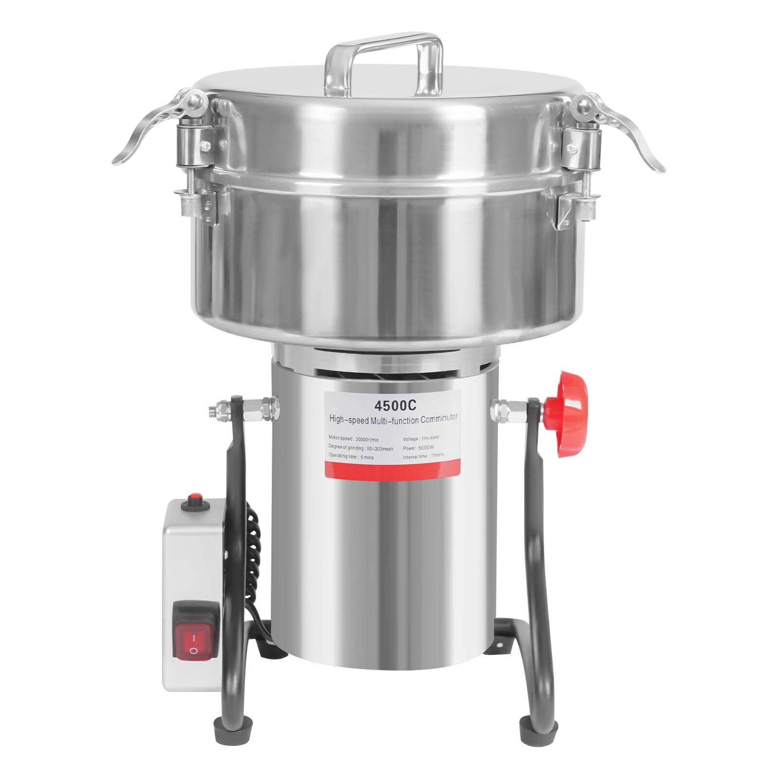 Stainless Steel Electric Grain Grinder High Speed Multi-function