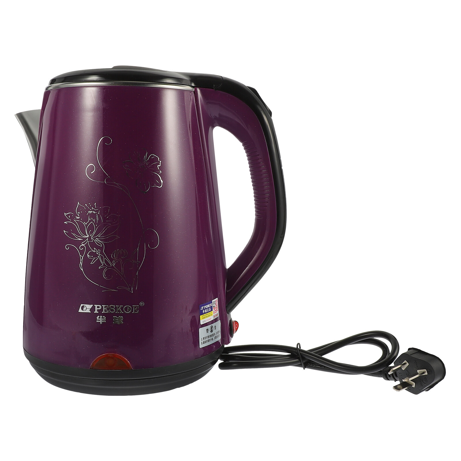 Stainless Steel Electric Kettle Double Wall Tea Kettle 2.3L Fast and