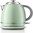 thumbnail image 1 of Stainless Steel Electric Tea Kettle with Auto Shut-Off and Boil Dry Protection, 1.7 Liter Cordless Hot Water Boiler with Swivel Base, 1440W, Cozy Greenish, 1 of 5