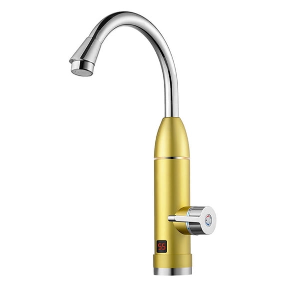 Stainless Steel Electric Water Heater Temperature Display Kitchen Tankless Instant Hot Water Faucet ,Easy to Install