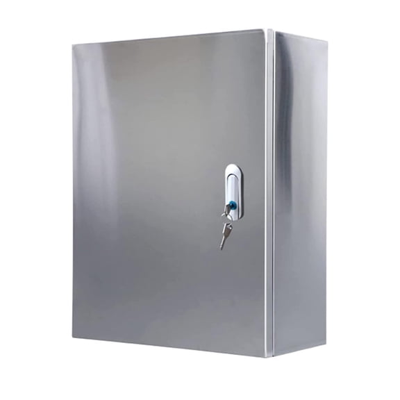 Stainless Steel Electrical Control Cabinet and Junction Box, Outdoor Electrical Junction Box for Electrical Equipment with Safety Locks and Mounting Plates