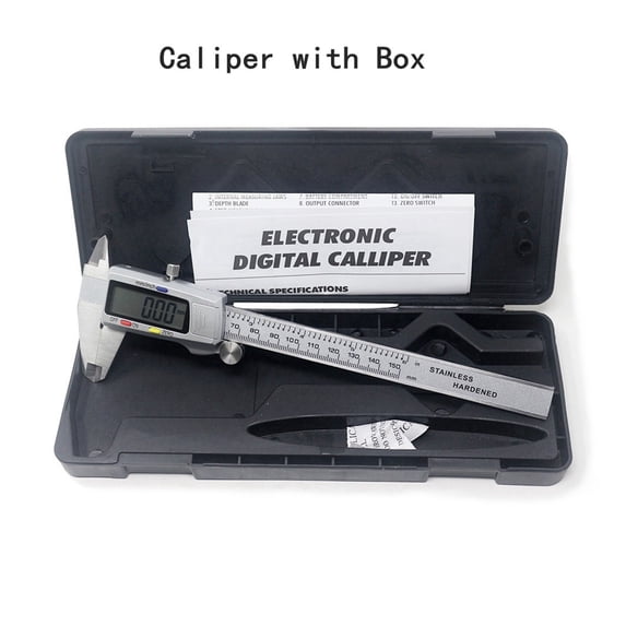 Stainless Steel Electronic Digital Vernier Caliper 6Inch 0-150mm Metal Micrometer Measuring Tool Digital Ruler