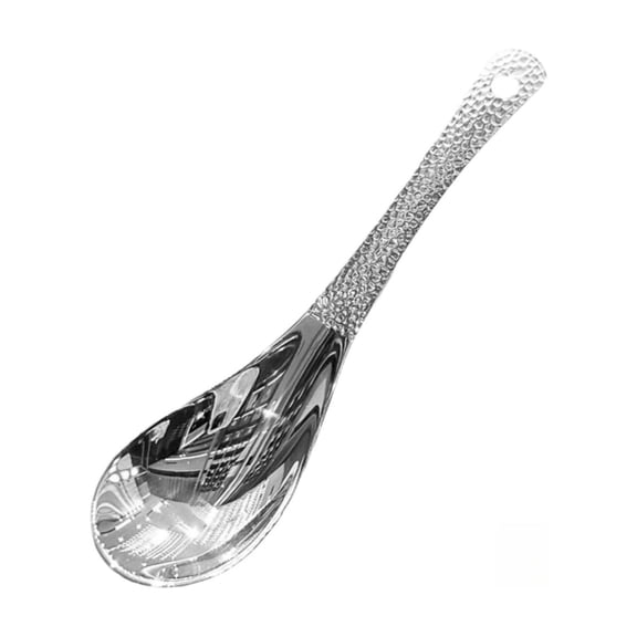 Stainless Steel Elegant Craft Point Spoon Fine Handmade Tableware Classic Dining Accessory for Formal Dinner Casual Gourmet Meal Home Table Setting Decoration