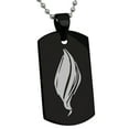 thumbnail image 1 of Stainless Steel Elemental Fire Nation Engraved Dog Tag Pendant Necklace, 1 of 1