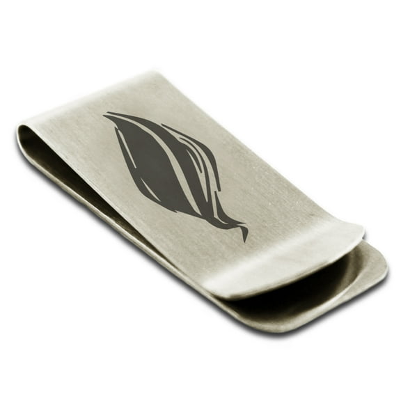 Stainless Steel Elemental Fire Nation Engraved Money Clip Credit Card Holder