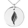 thumbnail image 1 of Stainless Steel Elemental Fire Nation Engraved Small Medallion Circle Charm Pendant Necklace, 1 of 1