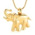 thumbnail image 1 of Stainless Steel Elephant Cremation Urn Pendant Memory Necklace for Cremation Ashes Memorial Jewelry, 1 of 4