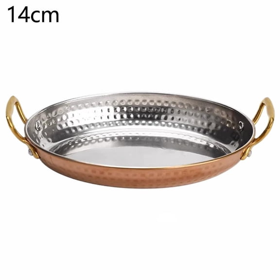 Stainless Steel Elliptical Plate Creative Golden Fish Plate GXS