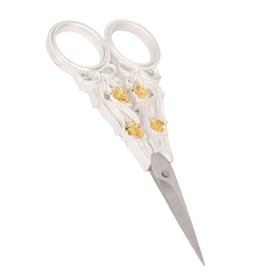 Stainless Steel Embroidery Scissors with Ergonomic Handle, 4.5 Inch Total Length for Knitting, Sewing, and Thread Cutting