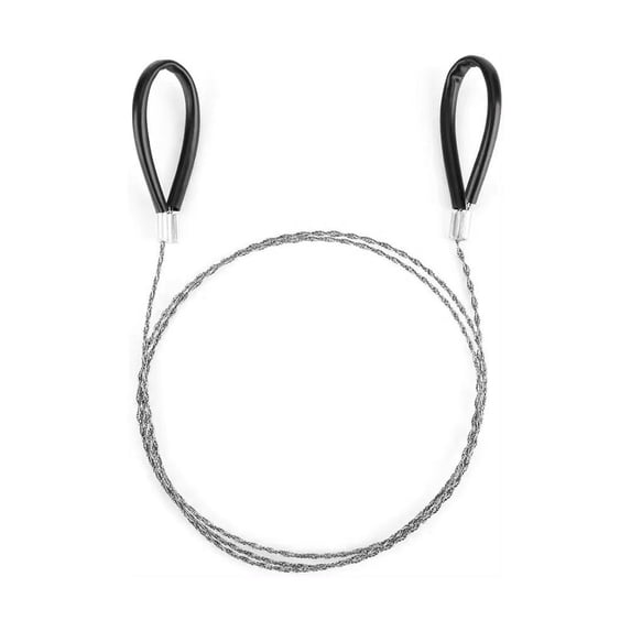 Stainless Steel Emergency Wire Saw for Outdoor Activities like Hiking, Camping, Climbing and Fishing