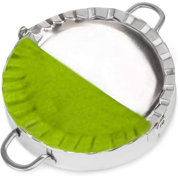Stainless Steel Empanada Maker Press, Dumpling Pierogi Mold - Wonton Mould, Easy-tool for Dumpling Wrapper Dough Stamp Cutter Pastry Pie Making (Extra Large 6 inch)