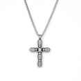 thumbnail image 1 of Iron Saints Men Barrel Cross Pendant Necklace, Stainless Steel, Men Spiritual Jewelry, 1 of 6