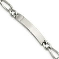 thumbnail image 1 of Stainless Steel Engravable Fancy Lobster Closure Polished ID Bracelet 9.25 Inch Measures 9mm Wide Jewelry for Women, 1 of 6