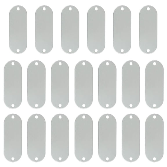 Stainless Steel Engraving Blanks for Industrial , Rust-Proof Pet Collar Labels with