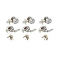 thumbnail image 1 of Stainless Steel Entry Door Handle Combo Lock Set with Deadbolt and 3-Pack, 1 of 14