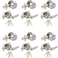 thumbnail image 2 of Stainless Steel Entry Door Knob Combo Lock Set – With Deadbolt, 6 Keys, Adjustable Backset, 2-Year Warranty 2 of 11