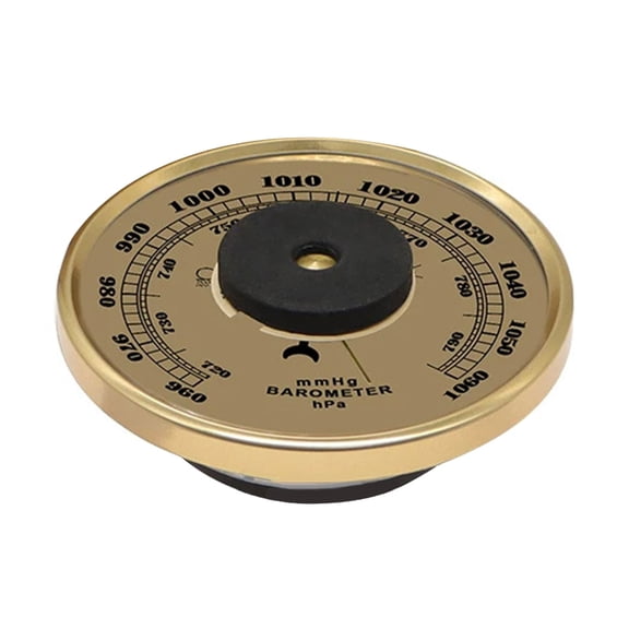 Stainless Steel Environmental Monitor Barometers Thermometers Hygrometer 130mm Diameter Display Large for Fishing