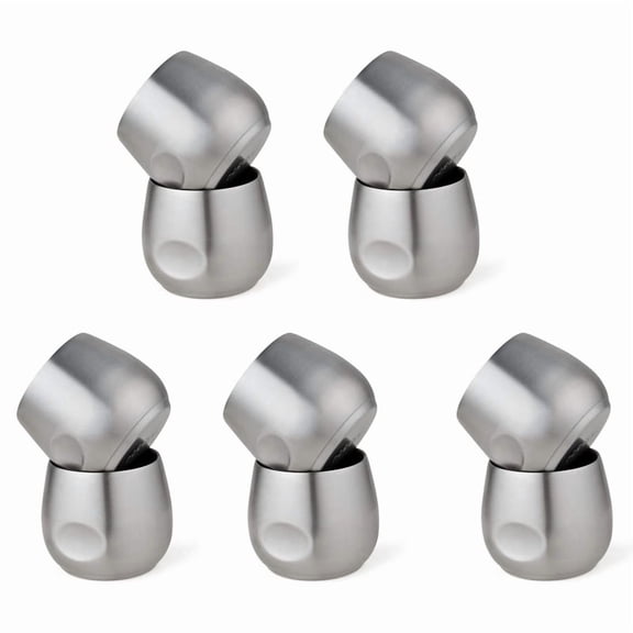 Stainless Steel Espresso Cups 10Pcs, 150Ml Double Wall Insulated Unbreakable Tumbler Small Cup for Outdoor Picnics Party