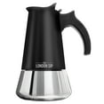 thumbnail image 1 of Stainless Steel Espresso Maker 3-cup, Black, 1 of 10