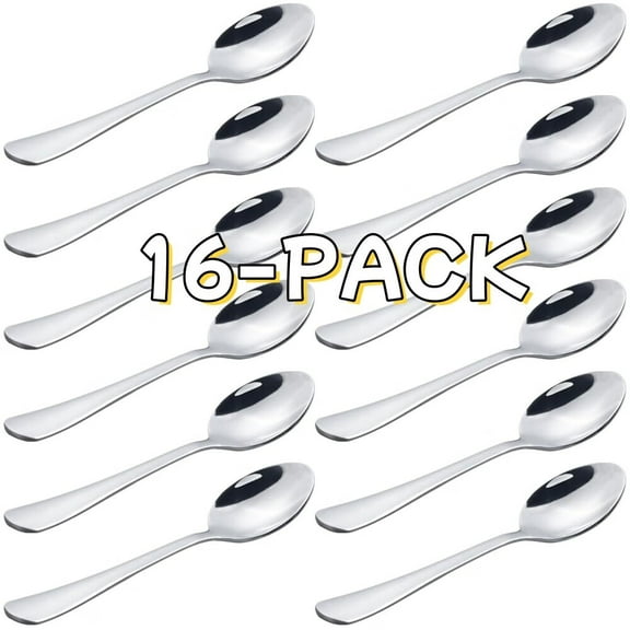 Stainless Steel Espresso Spoon,7.5 Inches Mini Coffee Spoon for Demitasse Dessert Tea,Set of 16
