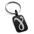 thumbnail image 1 of Stainless Steel Euler-Mascheroni Mathematical Engraved Small Rectangle Dog Tag Charm Keychain Keyring, 1 of 1