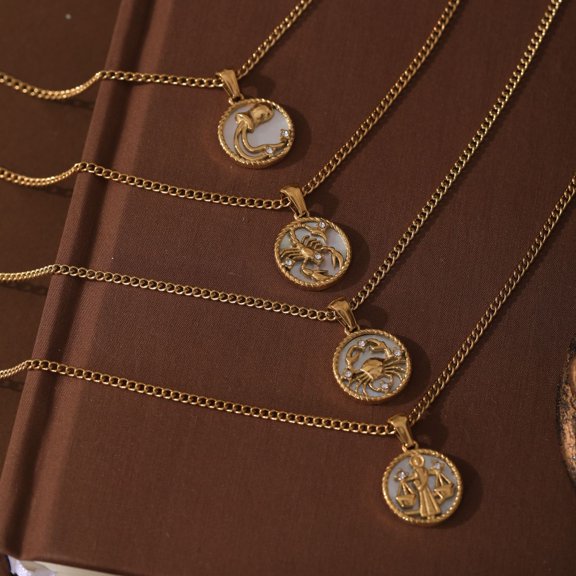 Stainless Steel European And American 12 Constellation Shell