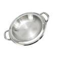 thumbnail image 1 of Stainless Steel Everyday Small Cooking Pot Wok Stir Fry Steamin Pot with 2 Handle Kitchen Cookware for Steaming Frying Cooking 24CM, 1 of 6