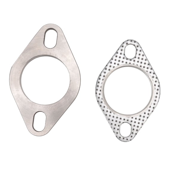Stainless Steel Exhaust Flange, 2in, 2,Bolt Kit Reduces Noise, Rustproof, For Headers Muffler