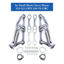 Stainless Steel Exhaust Header Manifold for Small Block Chevy Blazer S10 S15 2WD 350 V8 GMC Engine Swap SS