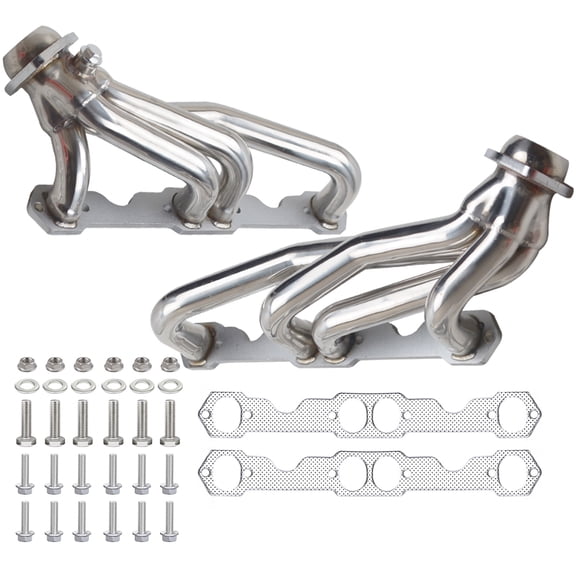 Stainless Steel Exhaust Headers Truck For Chevy GMC 5.0L/5.7L 305 350 V8 1988-1997