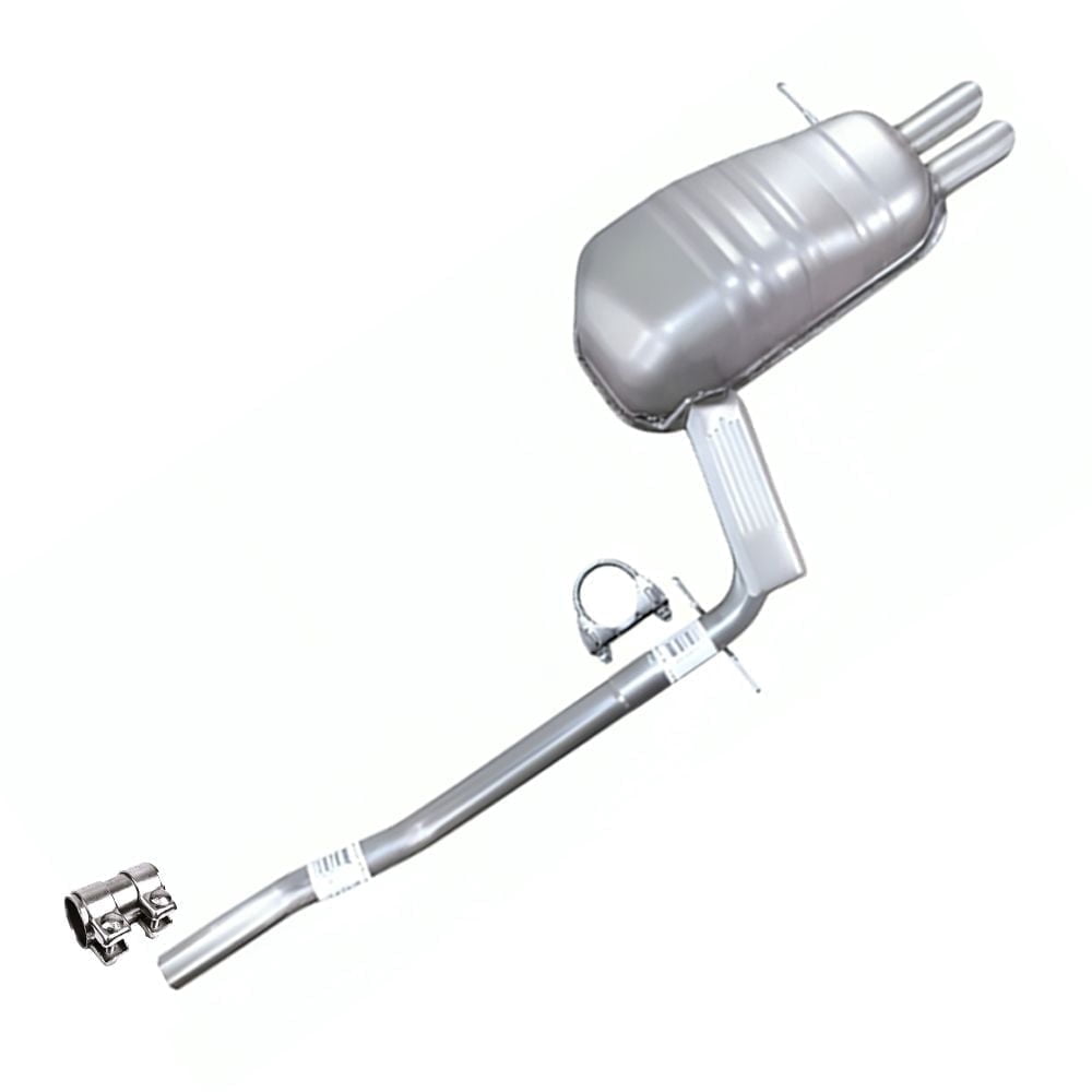 Northeastern Exhaust Muffler Pipe Assembly Fits 2007-2014 Volvo XC90 3.2L - Direct Fit | Stainless Steel | Includes Clamp & Sleeve