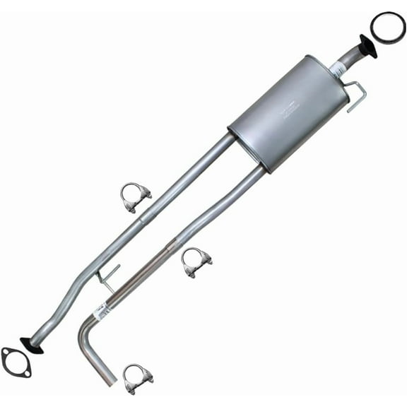 Northeastern Exhaust Stainless Steel Muffler Fits 20072015 Nissan Titan 5.6L 139.8" W.B  Direct Fit