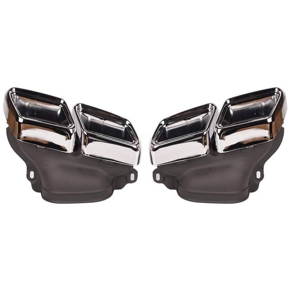 Stainless Steel Exhaust Muffler Tip, Chrome Round Rear Exhaust Tip with Easy Installation-Stainless Exhaust Muffler Pipe Tip